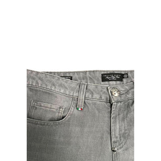 Grey Cotton Women's Jeans