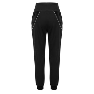 Black Cotton Women's Sweatpant