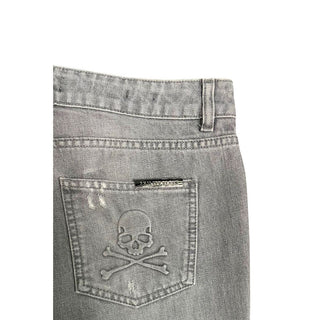 Grey Fabric Women Jeans
