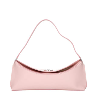 Pink Leather Shoulder Bag