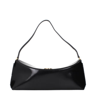 Black Leather Shoulder Bag