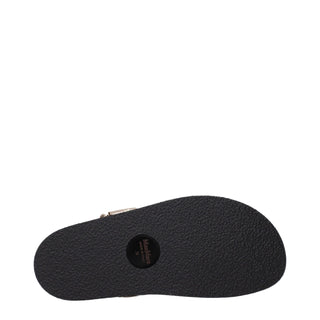Brown Leather Flat Sandals