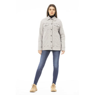 Chaqueta de algodón para mujer gris