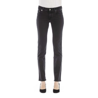 Black Cotton Women Jeans