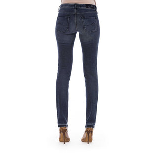 Blue Cotton Women Jeans