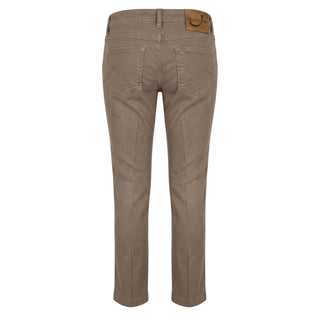 Brown Cotton Women Pants