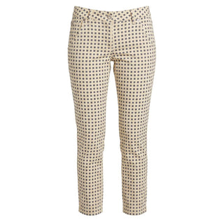 Beige Cotton Women Pants