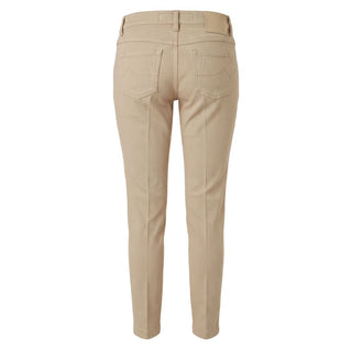 Beige Cotton Womens Pant