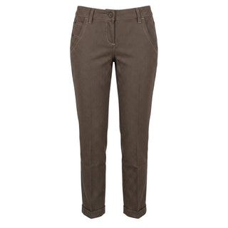 Brown Wool Women Pants