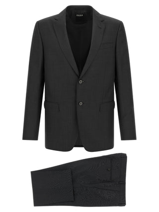Gray Wool Two-Piece Suit