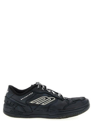 Black Calfskin Athletic Sneakers