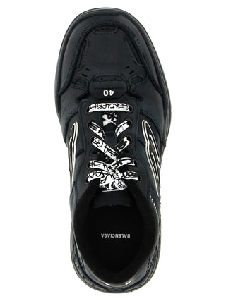 Black Calfskin Athletic Sneakers