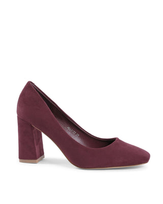 Bordeaux Fabric Platform Pumps