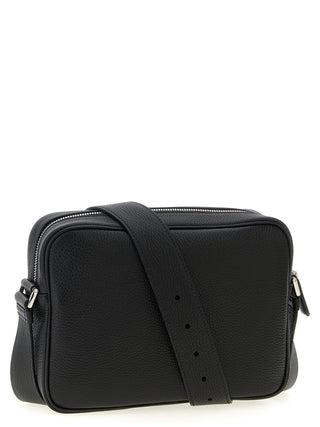 Black Calfskin Crossbody Bag
