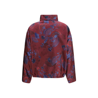 Bordeaux Polyester Full-Length Jacket