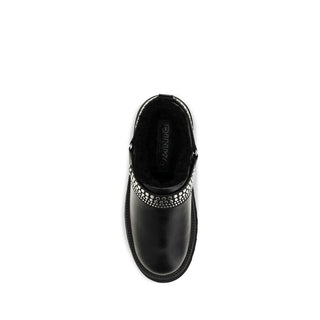 Black Calf Leather Bos Taurus Clogs