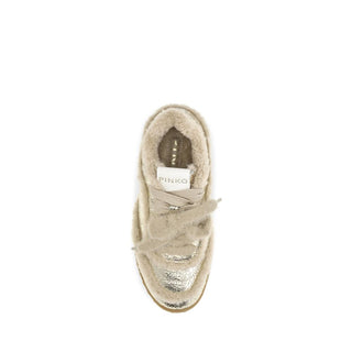 Silver Calf Leather Bos Taurus Chunky Sneakers