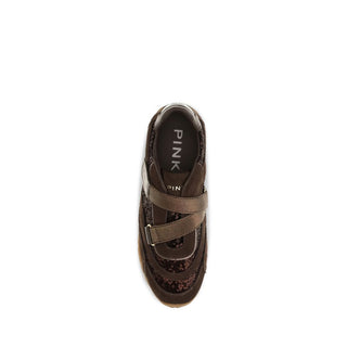 Brown Suede Leather Athletic Sneakers