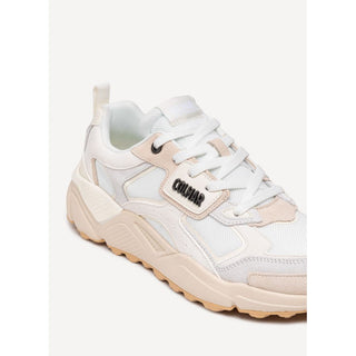 White Leather Chunky Sneakers