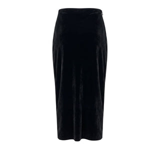 Black Cotton Women Skirt