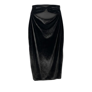 Black Cotton Women Skirt