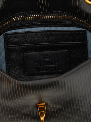 Black Calfskin Shoulder Bag