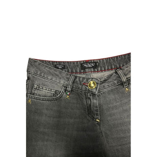 Grey Cotton Women Jeans