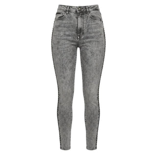 Grey Cotton Women Pants
