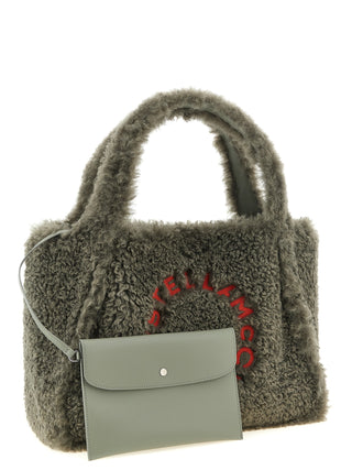 Gray Polyester Tote Bag