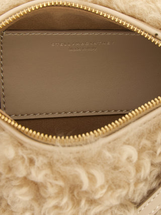Beige Polyester Clutch Bag