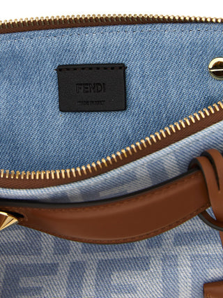 Blue Cotton Handbag