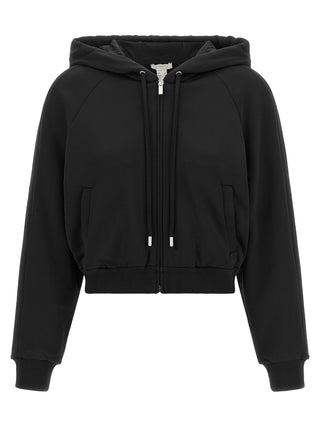 Black Polyamide Sweatshirt