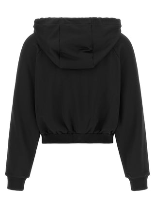 Black Polyamide Sweatshirt