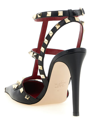 Black Calfskin High Heel Pumps