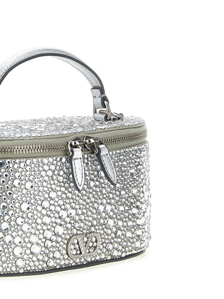 Silver Viscose Handbag