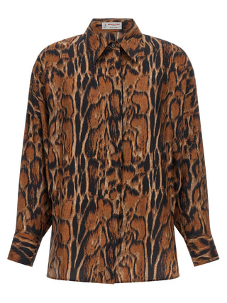 Brown Silk Blouse