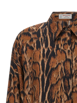 Brown Silk Blouse