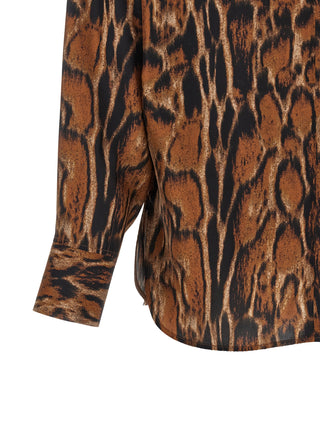Brown Silk Blouse