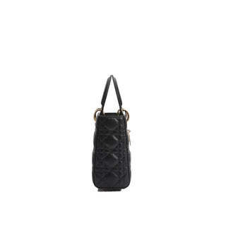 Black Lamb Leather Shoulder Bag
