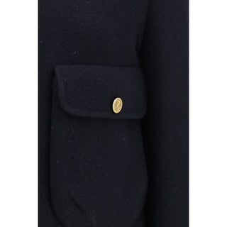 Blue Wool Oves Aries Full-Length Jacket