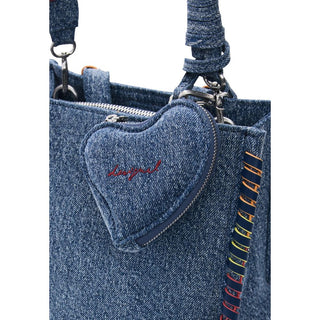 Blue Cotton Backpack