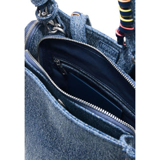 Blue Cotton Backpack