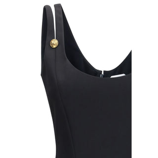 Black Wool Oves Aries Casual Dress