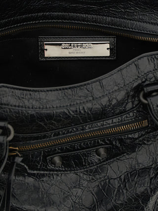 Black Lamb Leather Shoulder Bag
