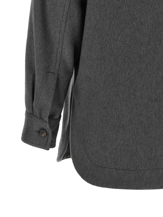 Gray Virgin Wool Blouse