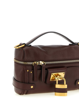 Brown Buffalo Leather Shoulder Bag