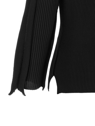 Black Polyester Cardigan
