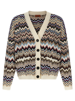 Multicolor Viscose Cardigan
