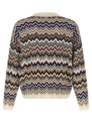 Multicolor Viscose Cardigan