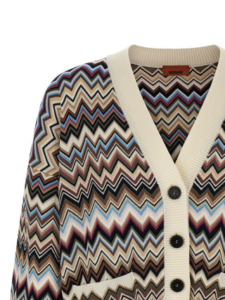 Multicolor Viscose Cardigan